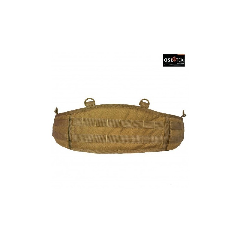 OSLOTEX Cinturón de Combate Molle Talla M con Doble Tapa Levantable Coyote