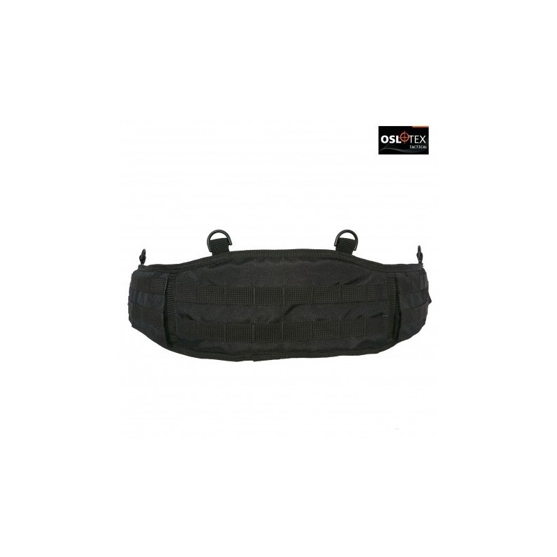 OSLOTEX Cinturón de Combate Molle Talla XL con Doble Tapa Levantable BK