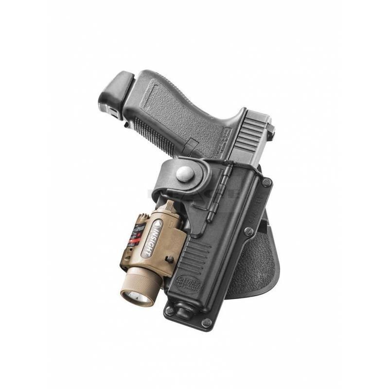 Pistolera para linternas TACTICAL WITH HINGE GLOCK 17,22,31 fobus
