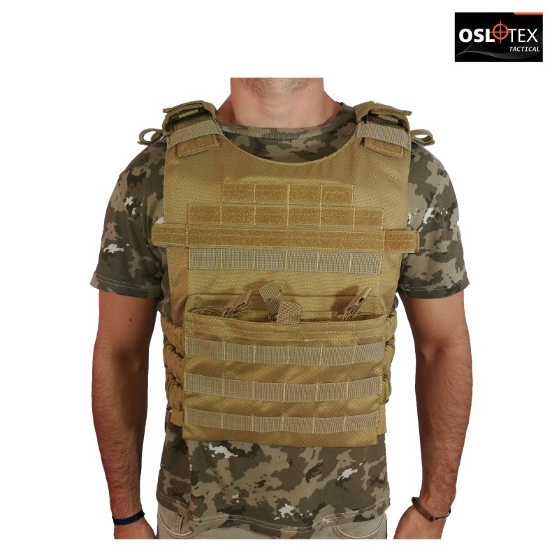 OSLOTEX Chaleco Tactical Warrior Coyote 1000D