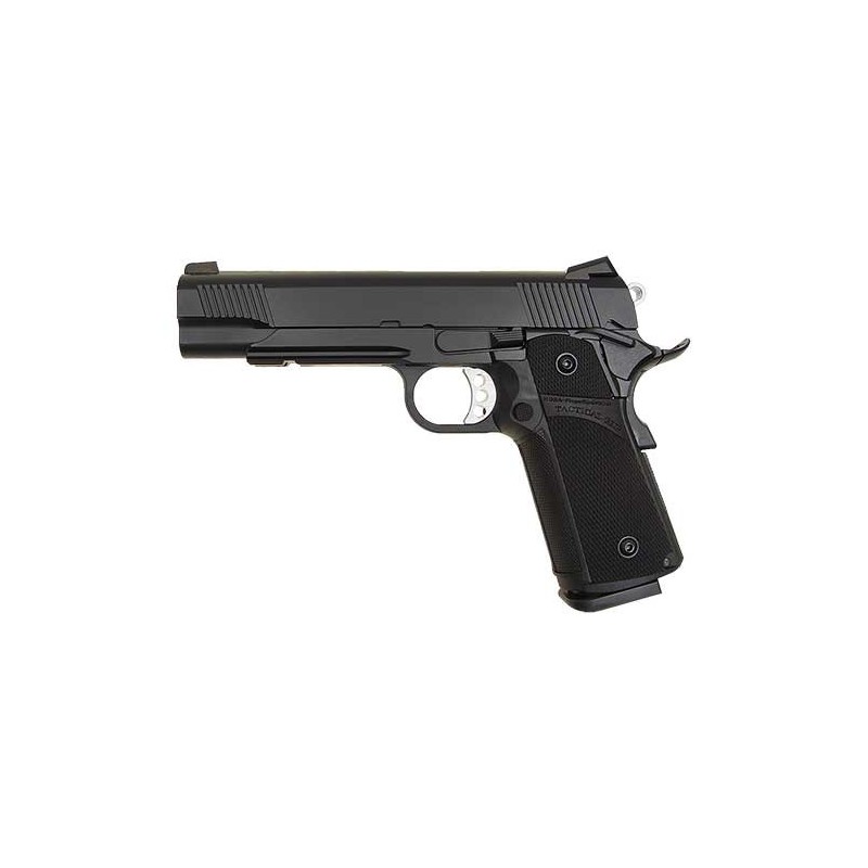 KJ WORKS TACTICAL K1911 (KP-05) HI-CAPA CO2 BLOWBACK NEGRO