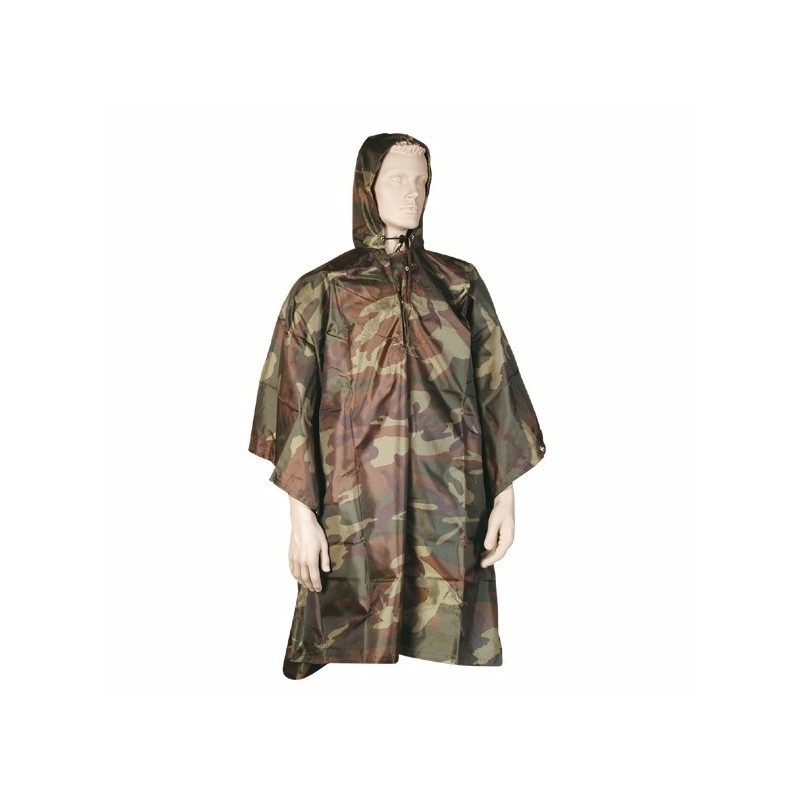 PONCHO  WOODLAND RIP-STOP