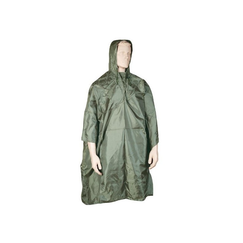 PONCHO  VERDE  RIP-STOP