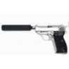 WE WALTER P38S SILVER FULL METAL