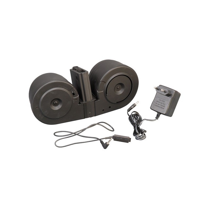 CARGADOR ELECTRICO 2500BBs PARA M4/M16  ACTIVACIÓN POR SONIDO A&K