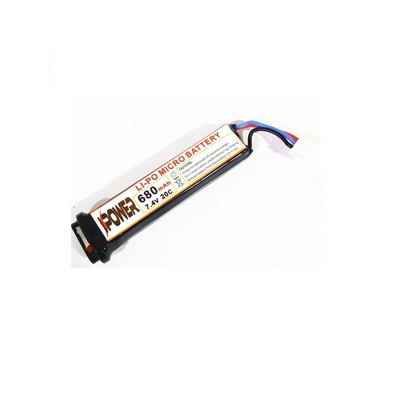 Bateria lipo para PISTOLA ELECTRICA   IPower 7.4v 680mah 20c
