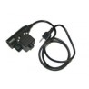 Z-TACTICAL CONECTOR U94 PTT DE BOWMAN PARA ICOM  2 PIN