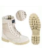 BOTA TACTICA CREMALLERA TAN